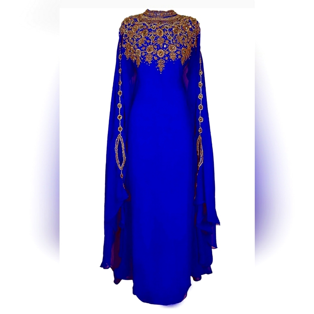 Blue and Gold Dress